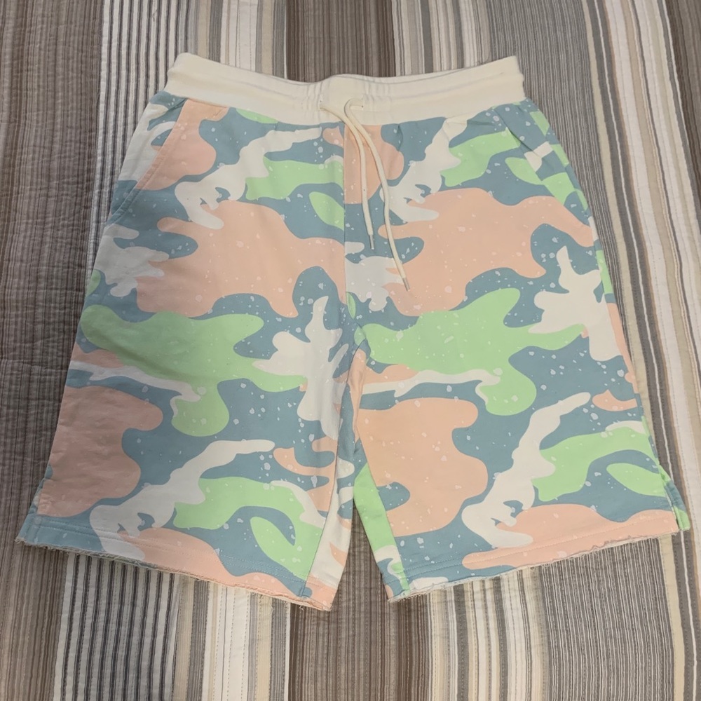 Reason pastel camo french terry shorts BRAND NEW